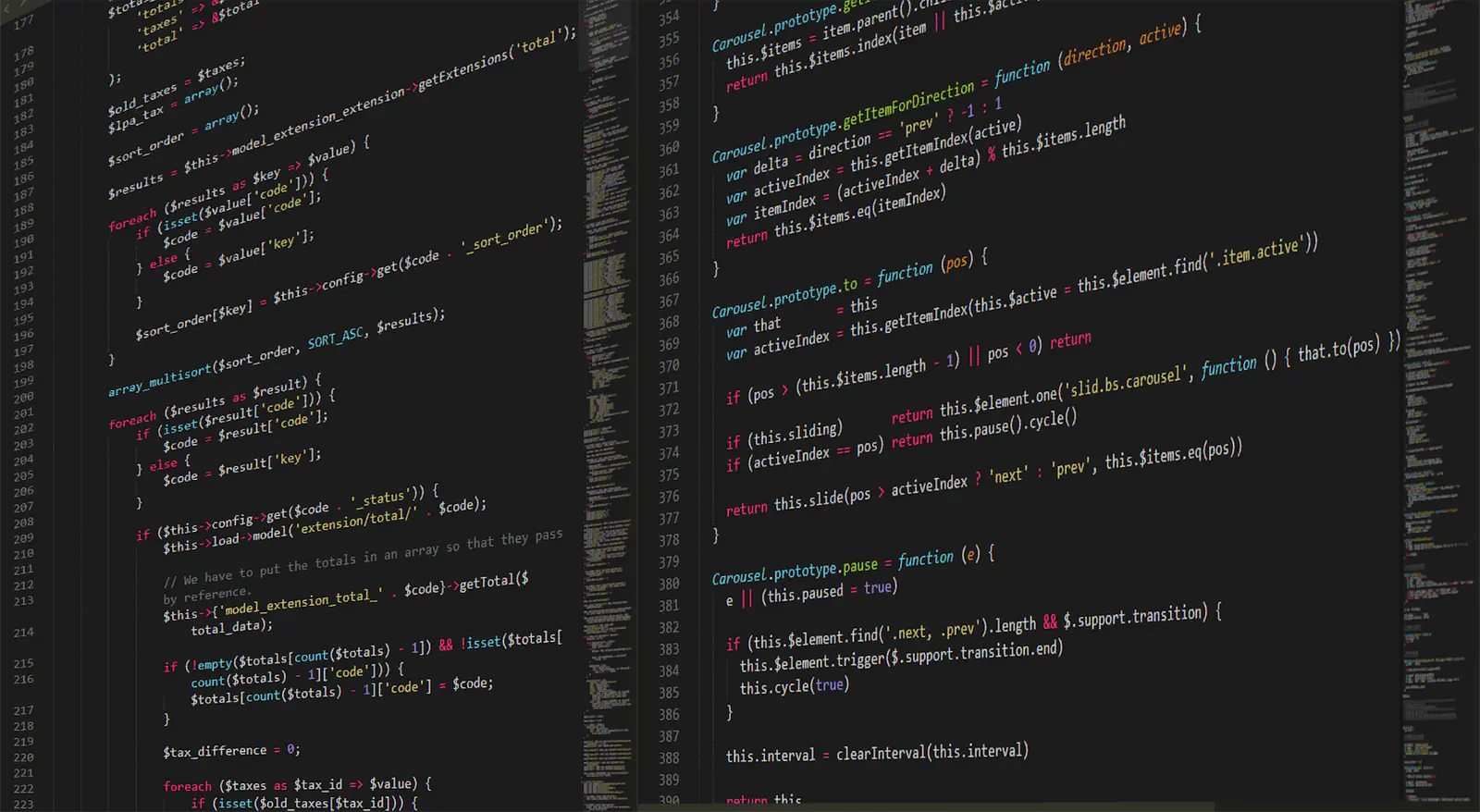 Code structure and logic flowcharts